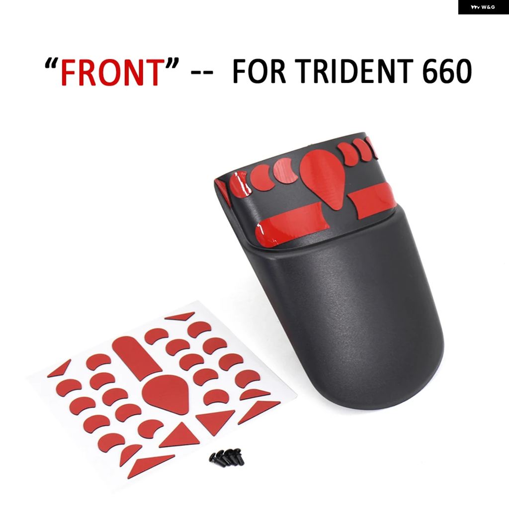ブランド登録なし - 並行輸入品 2021 2022 TRIDENT660 後押しどろ除け 自動二輪車 エクステンダー マッドガード