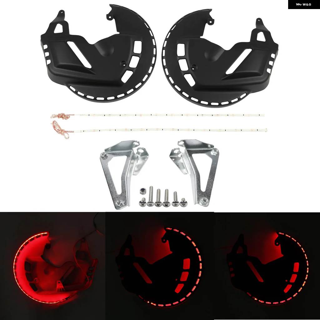 並行輸入品 フロント ブレーキディスク ローターカバー LED リング