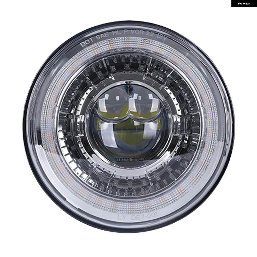 並行輸入品 7インチ LED ヘッドライト 4.5インチ フォグライト ハローリング エンジェルアイズ ウィンカー補助 オートバイ ヘッドライト 7_7