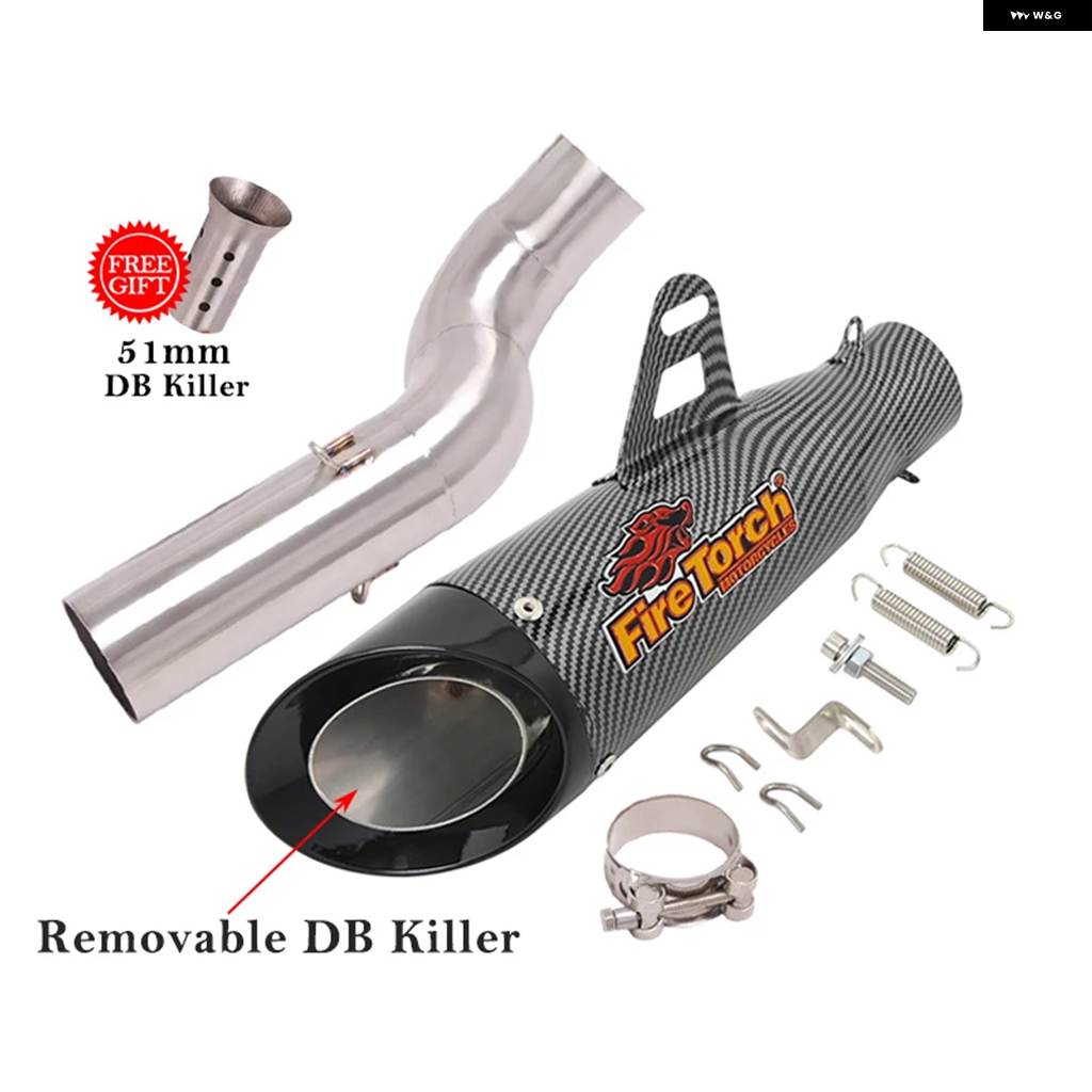 並行輸入品 バイク 排気 アウトレット ミッドリンク パイプ カーボンマフラー DBキラースリップ トライアンフ ストリートトリプル76/S 765_2