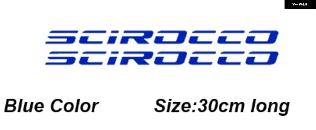 並行輸入品 2PCS 車用ボディステッカー フォルクスワーゲン VW シロッコ R GTI カスタム パーツ アクセサリー | ブランド登録なし | 05