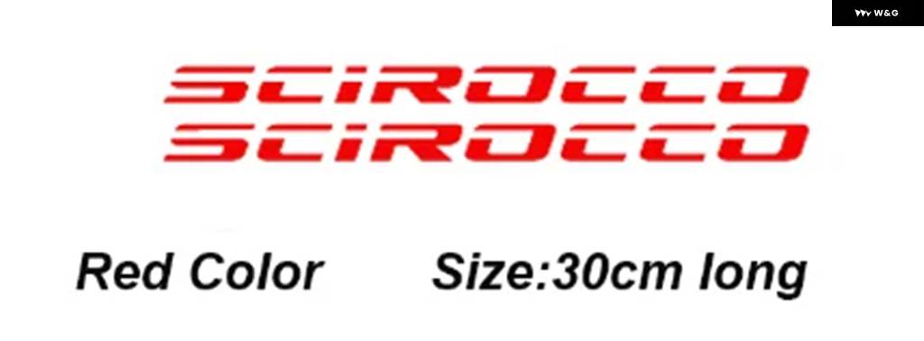 並行輸入品 2PCS 車用ボディステッカー フォルクスワーゲン VW シロッコ R GTI カスタム パーツ アクセサリー | ブランド登録なし | 01