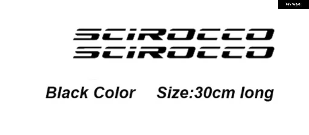 並行輸入品 2PCS 車用ボディステッカー フォルクスワーゲン VW シロッコ R GTI カスタム パーツ アクセサリー | ブランド登録なし | 02