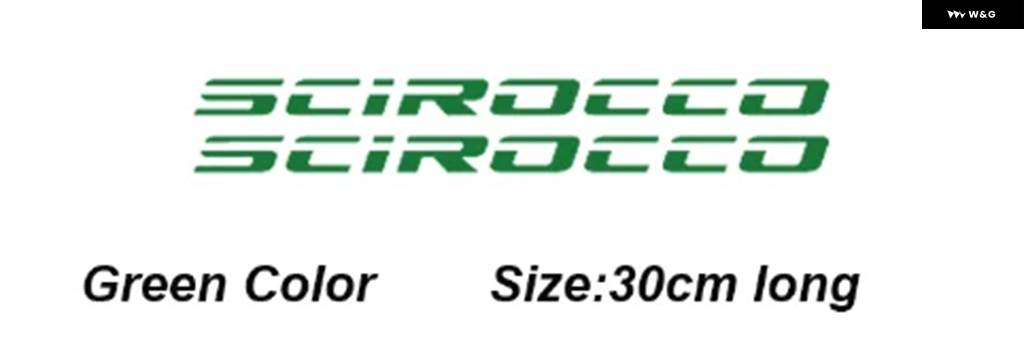 並行輸入品 2PCS 車用ボディステッカー フォルクスワーゲン VW シロッコ R GTI カスタム パーツ アクセサリー | ブランド登録なし | 04