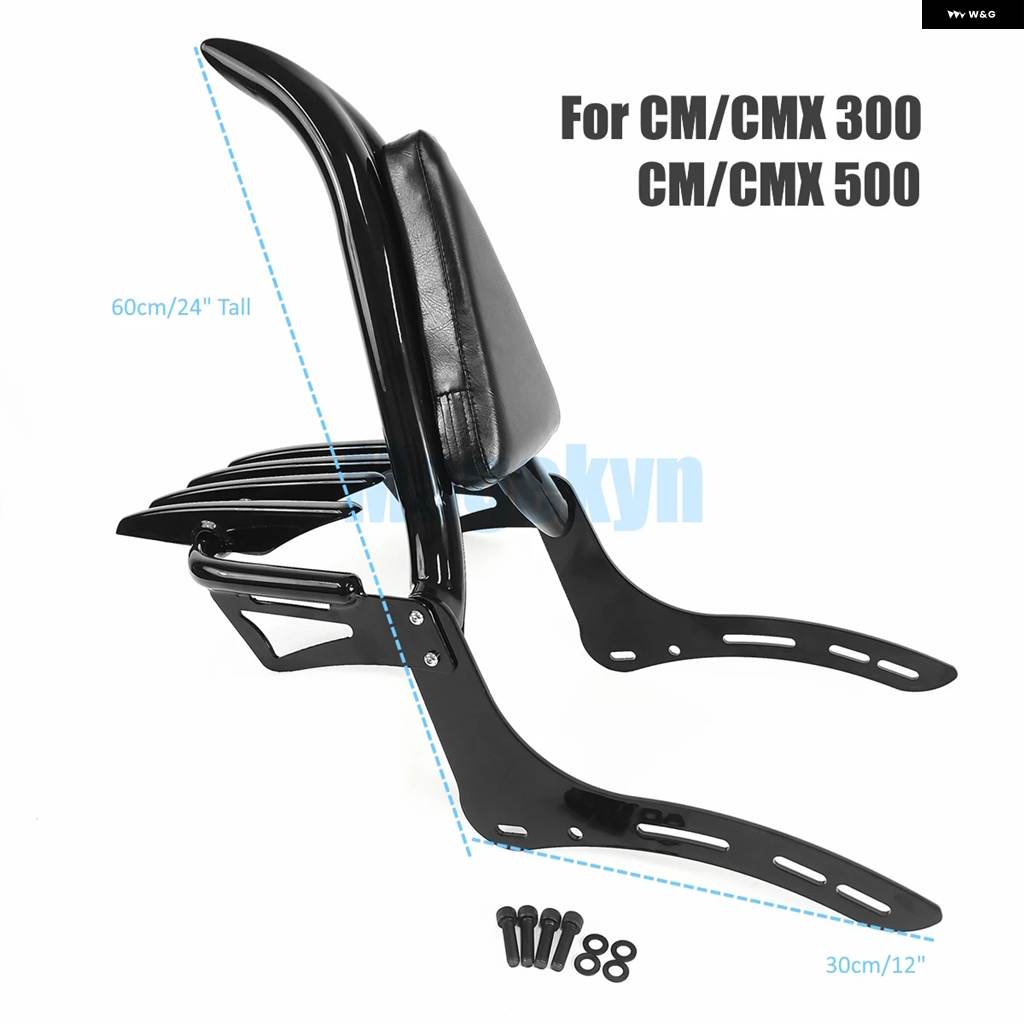 並行輸入品 ホンダ レブル CMX CM 300 500 1100 CM300 CM500 CM1100 CMX300 CMX500 CMX1100 オートバイ リアバックレスト_2