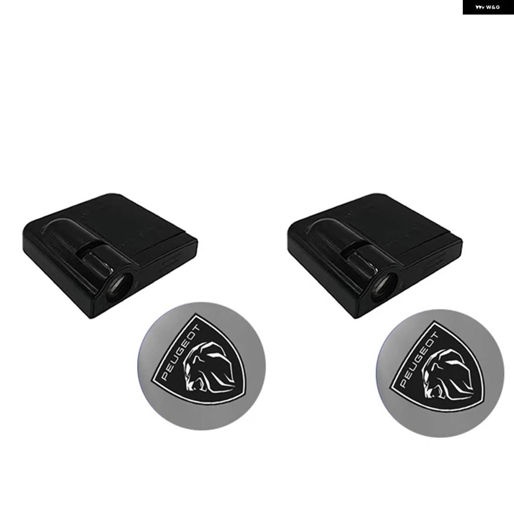 並行輸入品 2個 車用ドアウェルカムライト LED HDプロジェクターランプ