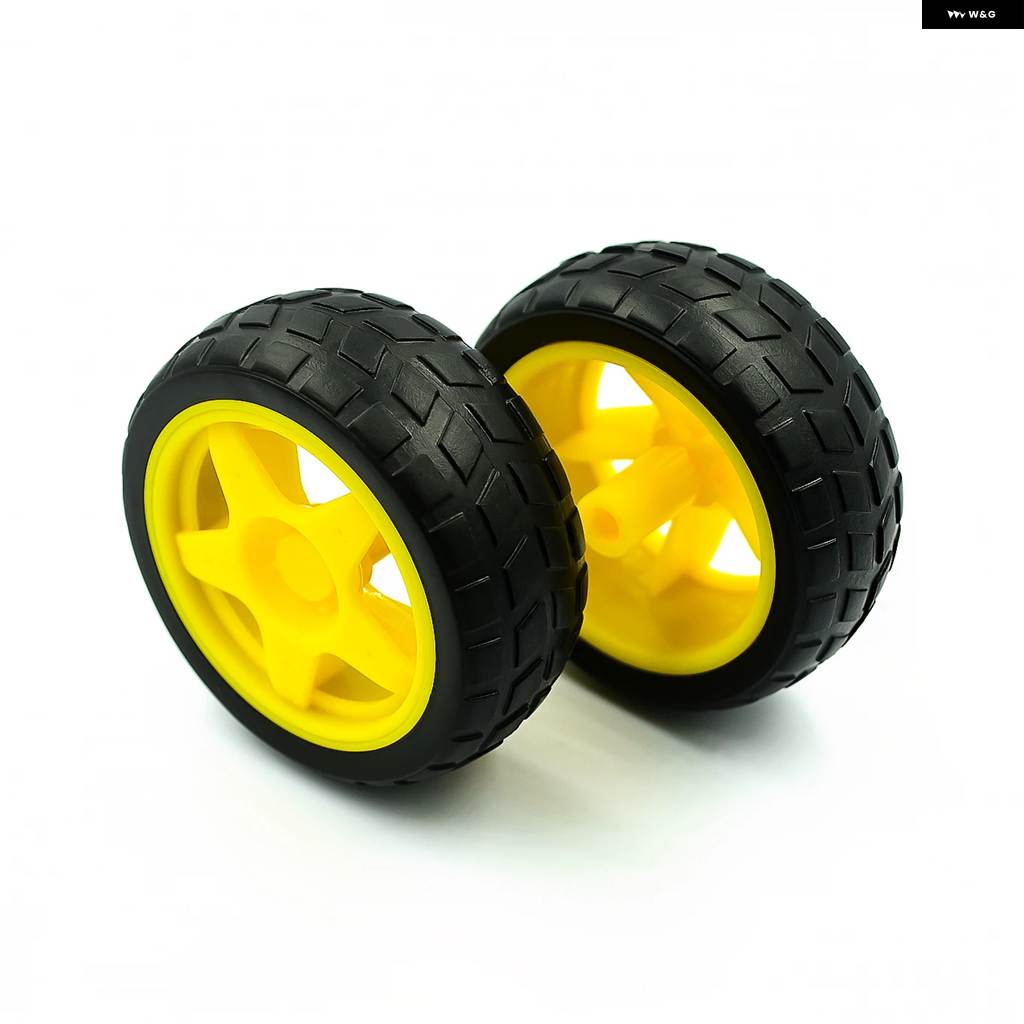 並行輸入品 65MMホイールDC3V-6Vモーター130ギアモーターホイールARDUINOスマートカー | ブランド登録なし | 01