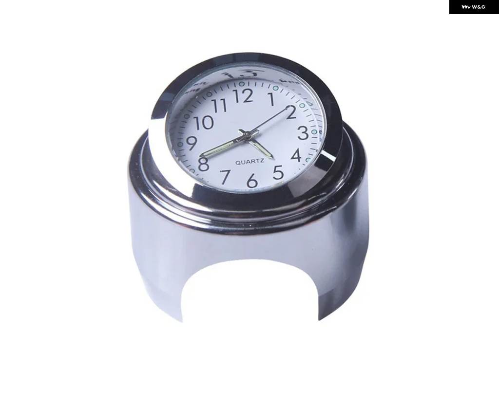 並行輸入品 2個 22-25MM オートバイ ハンドルバー 時計温度計 発光