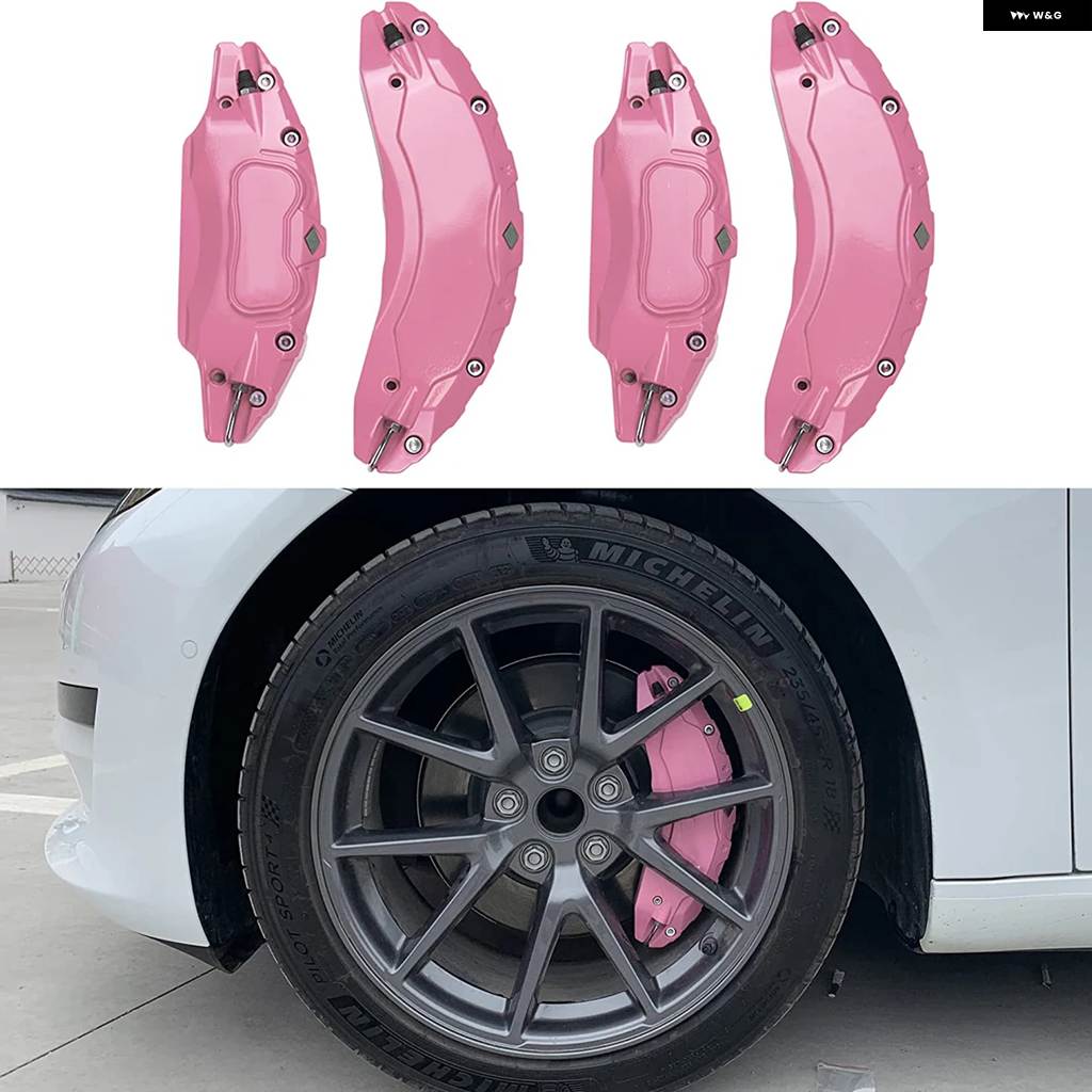 並行輸入品 テスラ モデル3 ブレーキ キャリパー カバー 2017 - 23 4個 18 19インチ ホイールカバー ステッカー 3_6