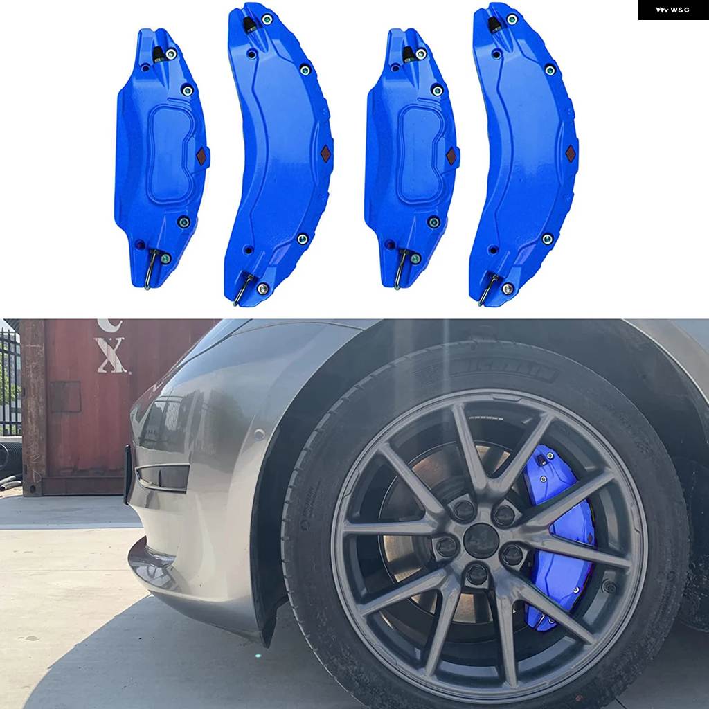 並行輸入品 テスラ モデル3 ブレーキ キャリパー カバー 2017 - 23 4個 18 19インチ ホイールカバー ステッカー 3_3