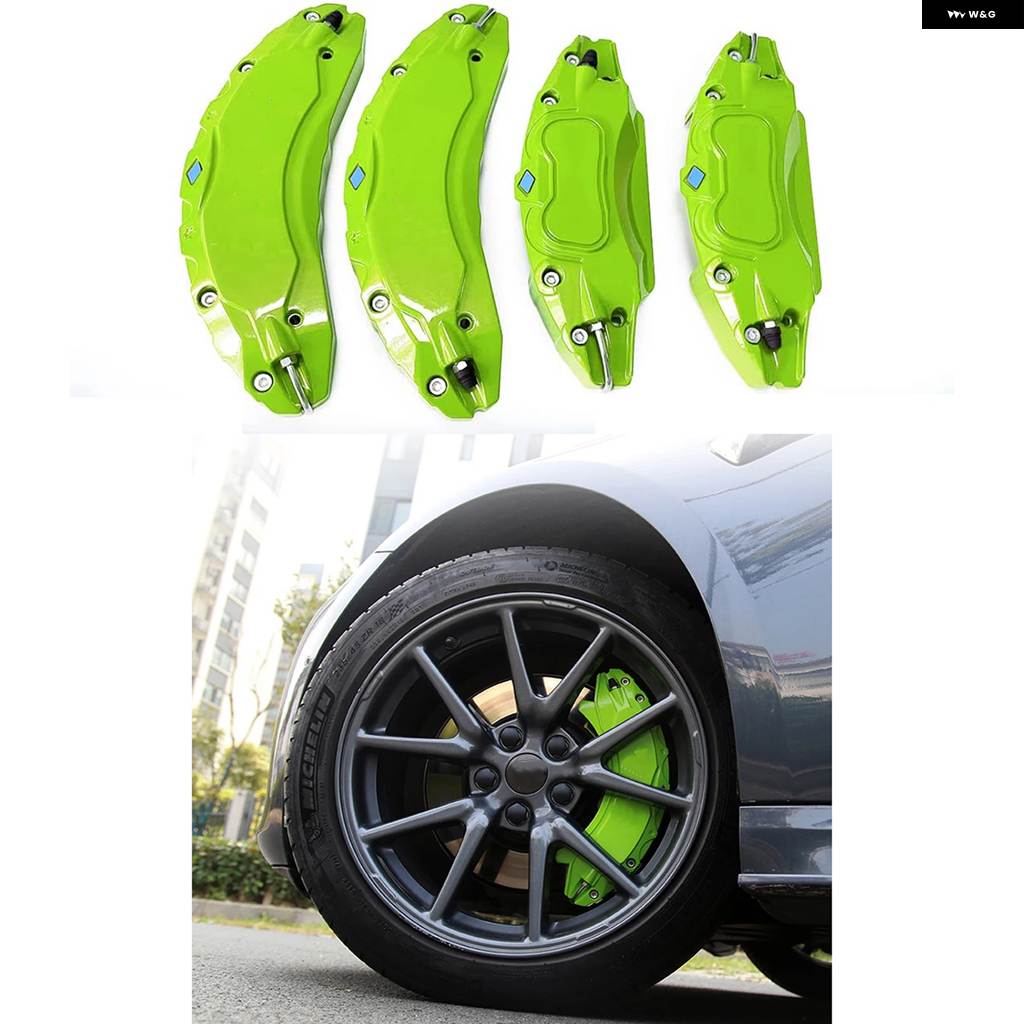 並行輸入品 テスラ モデル3 ブレーキ キャリパー カバー 2017 - 23 4個 18 19インチ ホイールカバー ステッカー 3_4