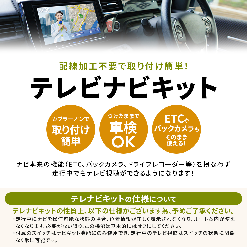 スズキ（SUZUKI） テレビキット 全方位モニター ハスラー MR52S MR92S