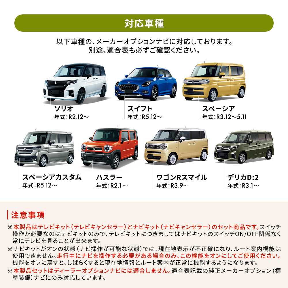 テレビキット 全方位モニター スペーシア カス...の詳細画像4