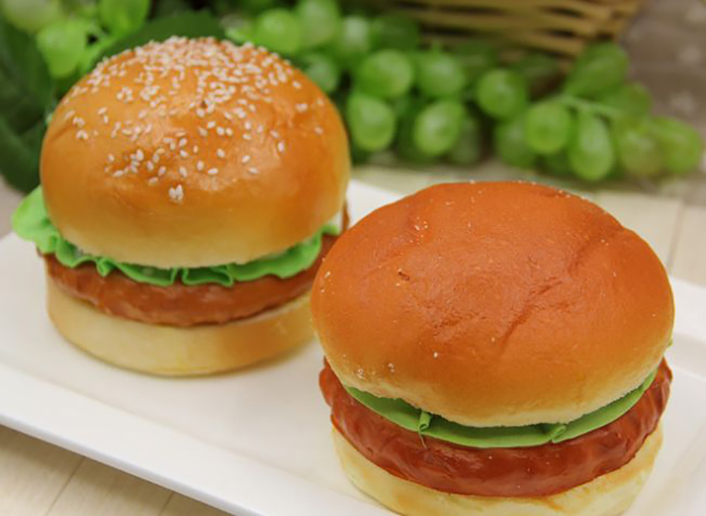 ハンバーガー 食品サンプル ２個セット 模型 ディスプレイ 撮影 小道具