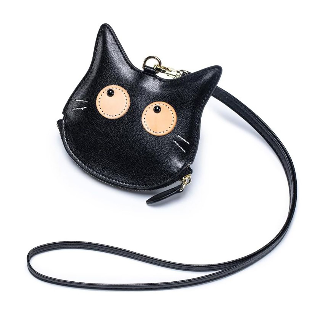 小銭入れ レディース 本革 コインケース 可愛い 猫 動物 子供 キッズ