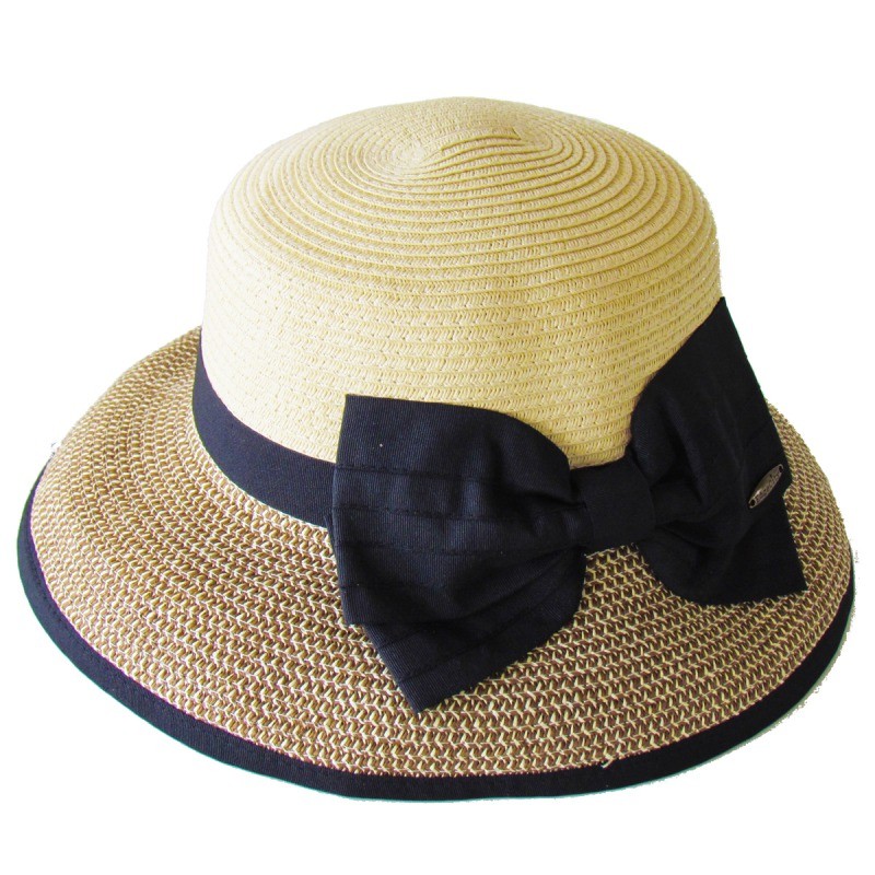帽子 レディース 麦わら帽子 UVカットハット つば広 夏 大きいサイズ ストローハット 折りたためる UV 日よけ帽子 折りたたみ帽子 エレガント｜edgecity｜05