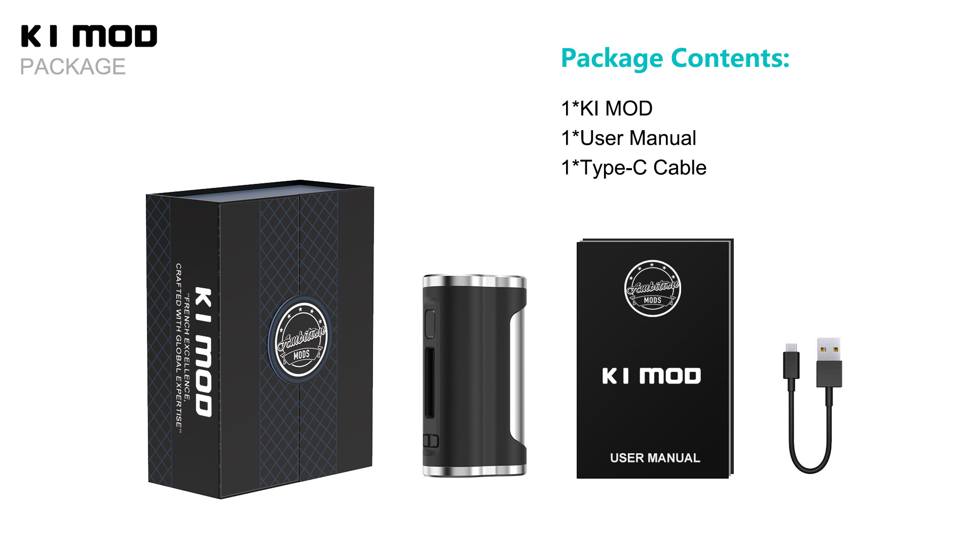 Ambition Mods K1 Mod DNA60チップ アンビション モッズ ケーワン 