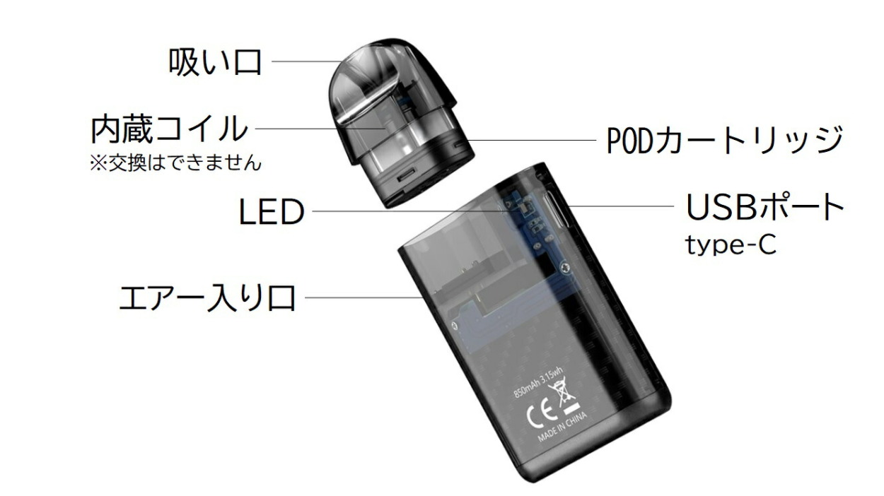 選べる15mlリキッド付き】アスパイア ミニカンプラス Aspire Minican+ Pod Kit 本体 ベイプ スターターキット 電子タバコ  vape アスパイヤ [F-3] : aspireminican : オフィスエッジ - 通販 - Yahoo!ショッピング