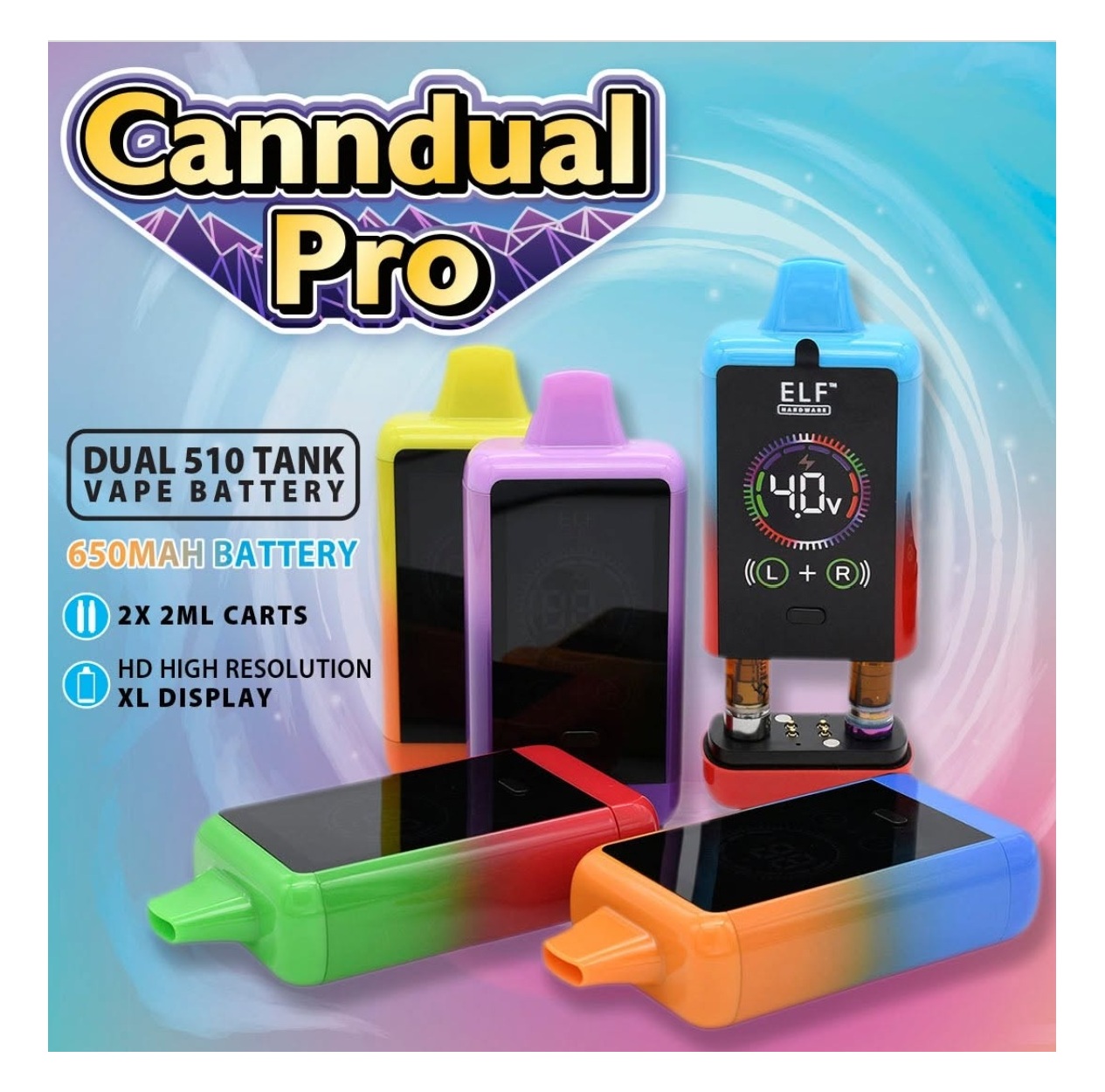 ELF Canndual Pro Discreet Dual 510スレッド カートリッジ対応