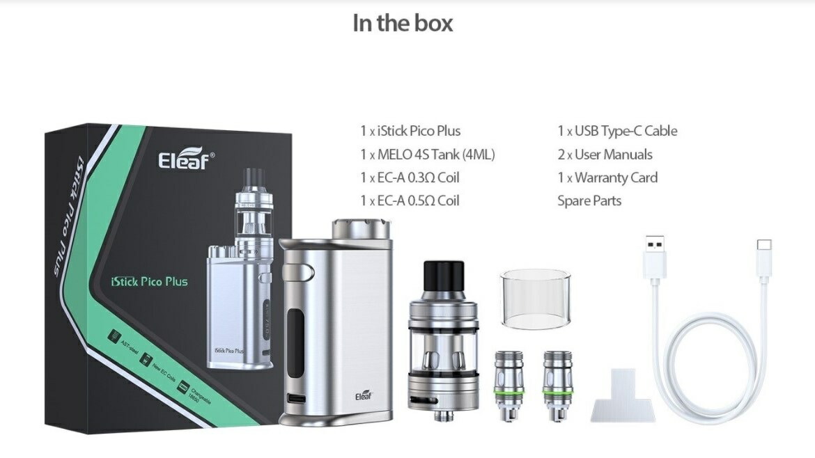 Eleaf iStick Pico Plus 75W Melo 4S タンクセット/アイスティックピコ