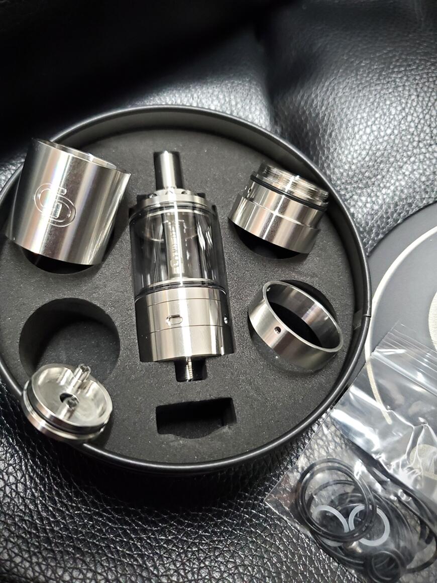 Hotcig RTA用 MOD 本体 シルバー GDMODS MD-01 RTA 23mm MTL DL 5.5ml アトマイザー 本体 タンク vape