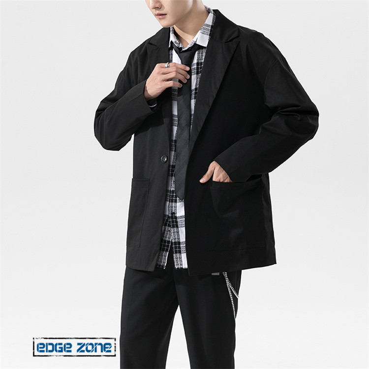 テーラードジャケット メンズ ジャケット 無地 ビジネス 立ち襟 通勤 シンプル スウェット ゆったり カジュアル 紳士服 春服 秋服 冬服 Ege Edge Zone 通販 Yahoo ショッピング