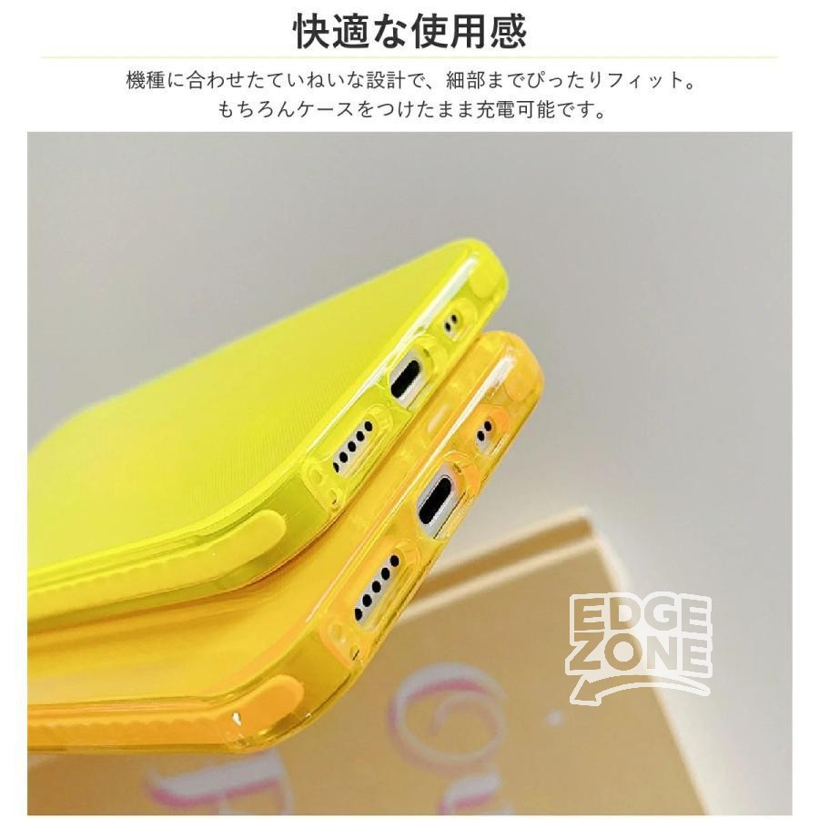 iPhone16 ケース iPhoneケース ネオンカラー 黄色 スマホケース