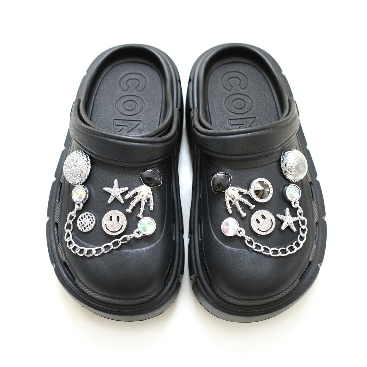 【Juicy Couture】厚底 サンダル ロゴチャーム \"海外限定商品\" PLEASER(プリーザー) 超厚底サンダル 20cmヒール Y字ストラップ