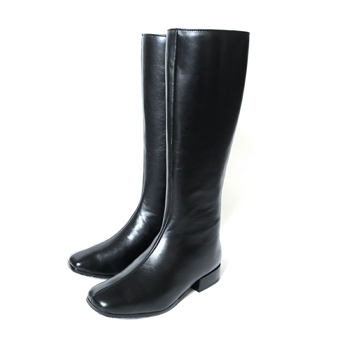 ロングブーツ 本革 レディース ローヒール 歩きやすい 履きやすい 通勤