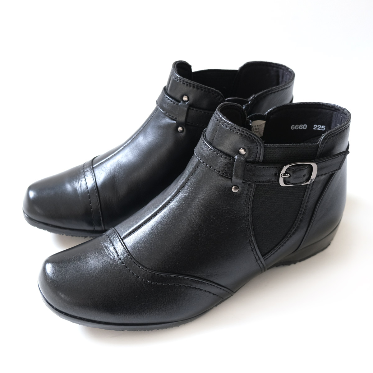 ショートブーツ レディース 本革 ローヒール 歩きやすい ぺたんこ 通勤