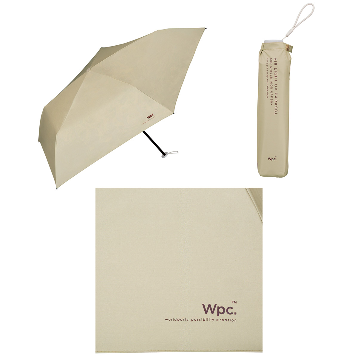 日傘 軽量 完全遮光 晴雨兼用 折りたたみ 折り畳み傘 遮光 ミニ Wpc ワールドパーティ  遮熱...