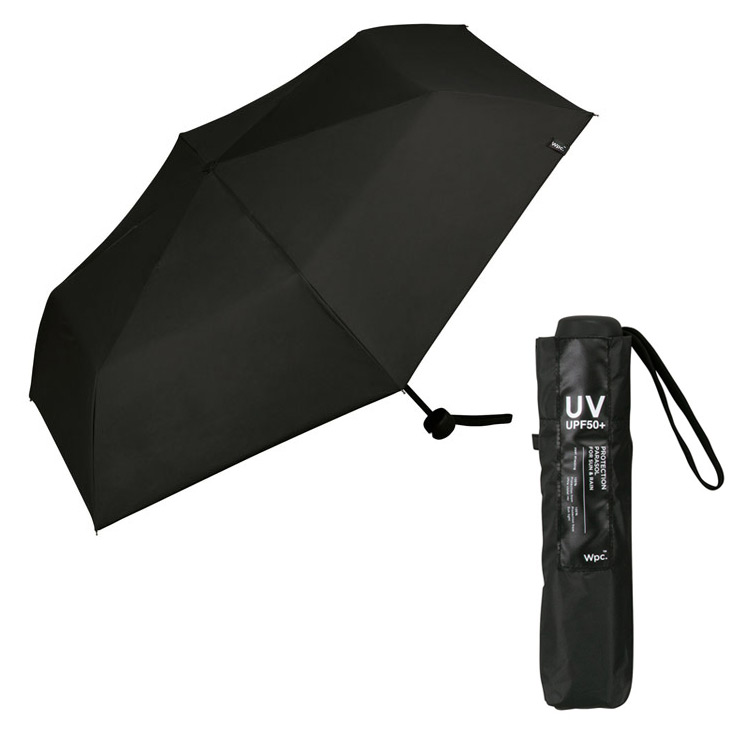 wpc パラソル 日傘 雨傘 遮光 ミニマムベーシックパラソルユニセックス 折りたたみ UVカット ワールドパーティー｜edie｜02