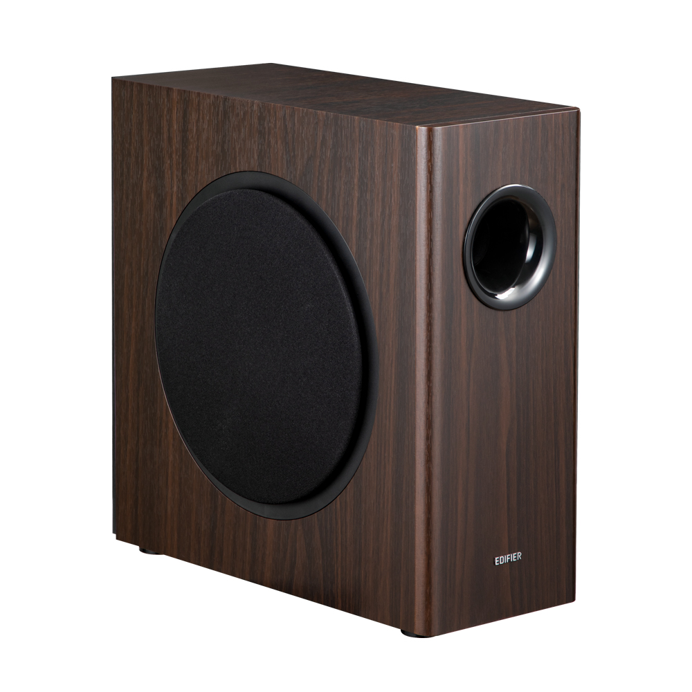 EDIFIER T5s サブウーファー　ブラウン Edifier EDIFIER T5s 薄型 サブウーファー 定格出力70W 8インチ