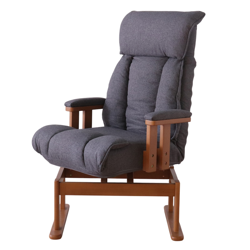 パーソナルチェア ダイニング リクライニング 幅広 高座椅子 木