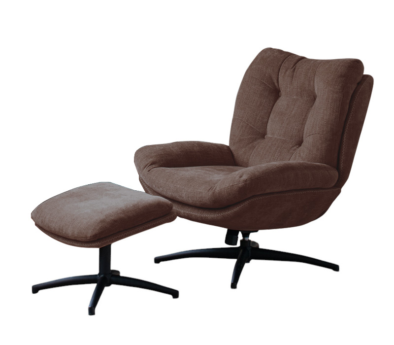 ロッキング機能 座面回転式パーソナルチェア（オットマン付）椅子（1392） ロッキング機能 座面回転式パーソナルチェア（オットマン付）椅子