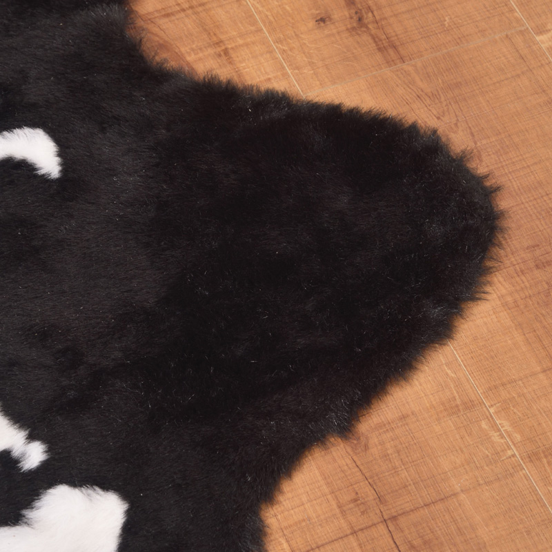 カウラグ ラグマット カーペット リアルファー カウファー 毛皮 敷物 絨毯 ① カウラグ リアルファー カーペット 牛革 大型 茶色 【公式通販】