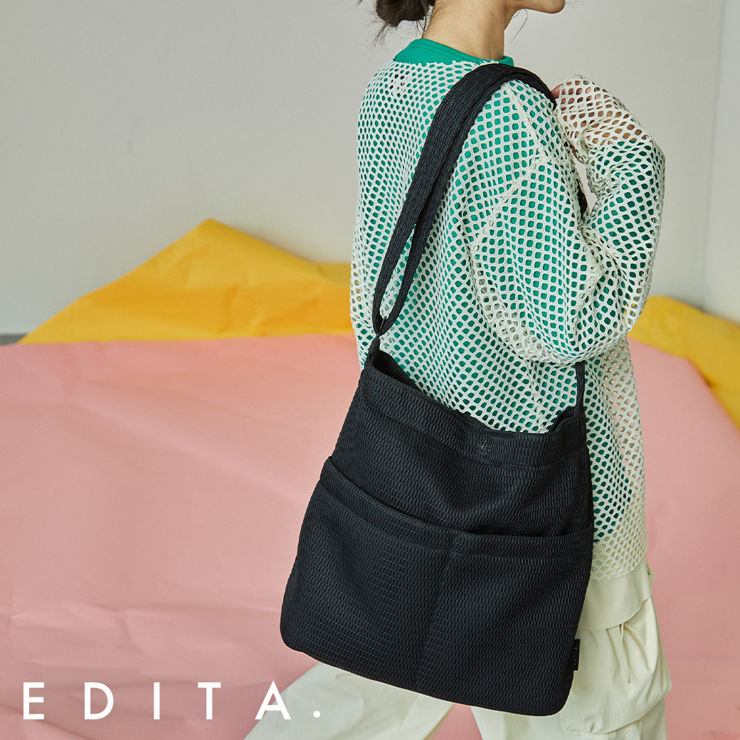 EDITA. エディータ 洗濯機で 洗える ボディバッグ マザーズ