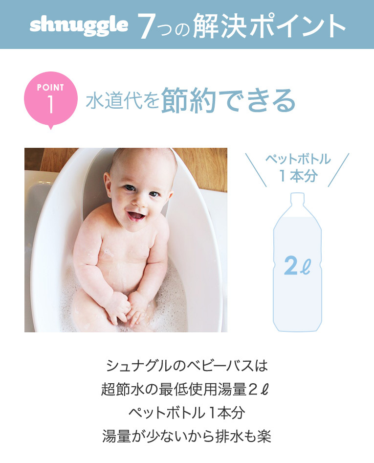 ベビーバス シュナグル shnuggle 0歳 誕生日 プレゼント 出産祝い