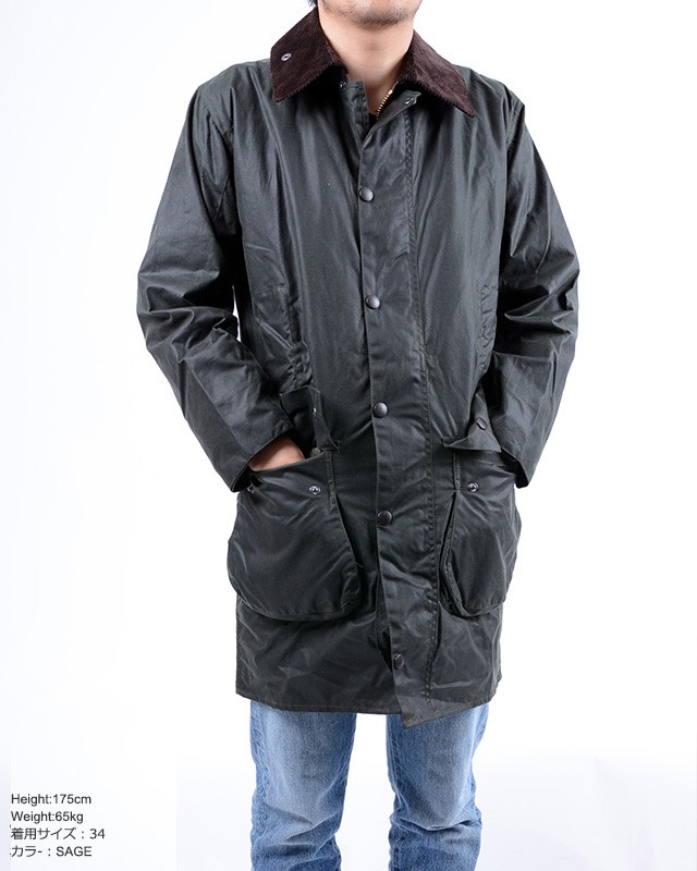 バブアーbarbour条纹border蜡棉外套大衣男装-日本购购凭借专业的代购