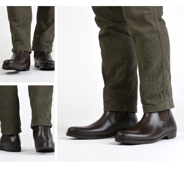 プレーントゥ サイドゴアレインブーツ イメージ9