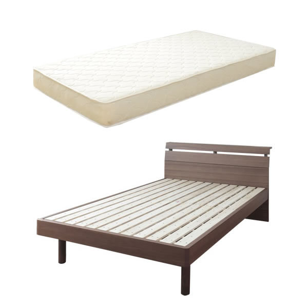 シングル オリジナルポケットコイルマットレス付 ベッド シングル