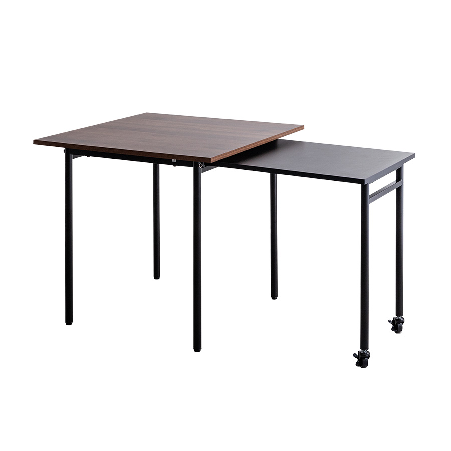 ダイニングテーブル 伸縮式 テーブル デスク 机 伸長 伸びる 拡張