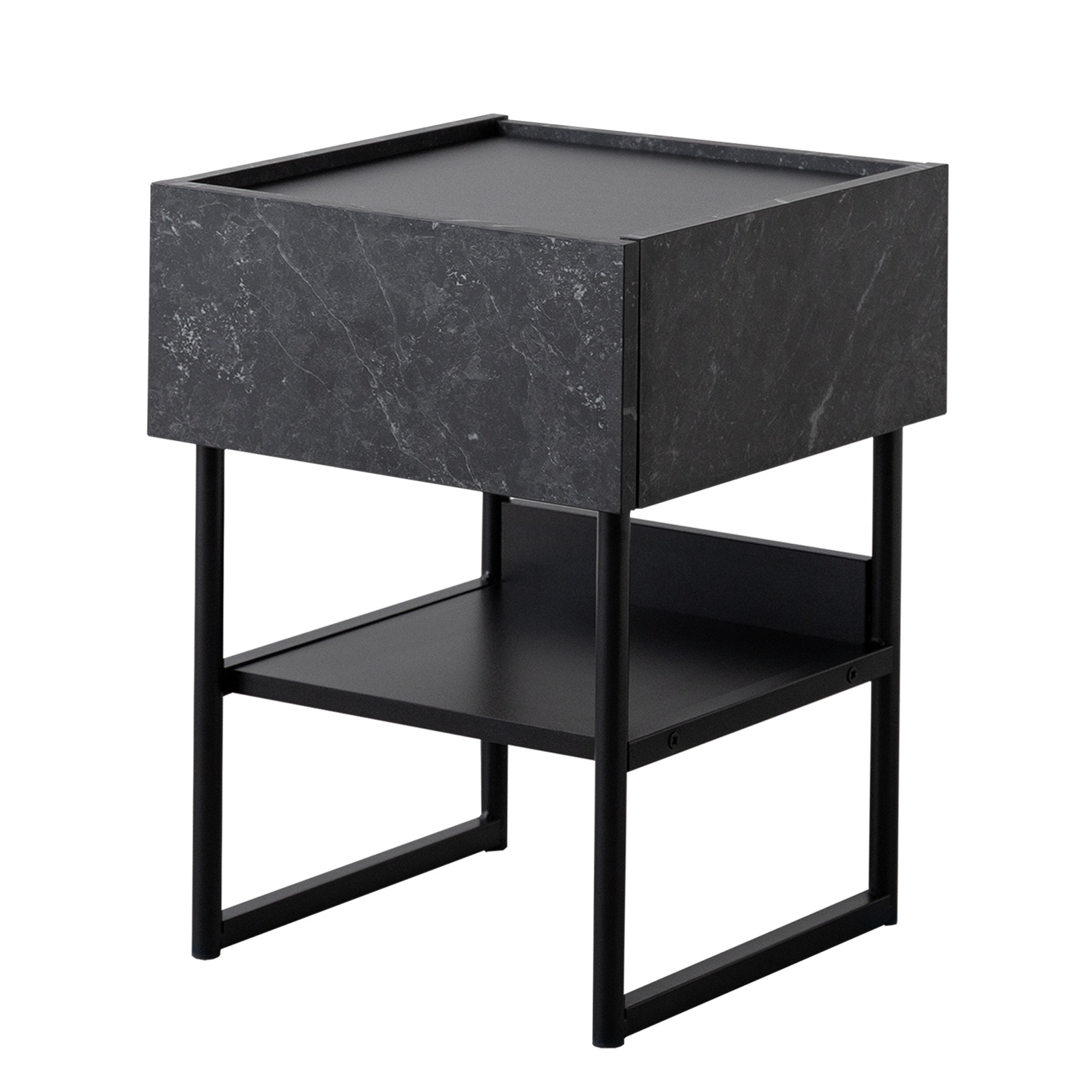 サイドテーブル チェスト キャビネット 収納棚 サイドラック スクエア