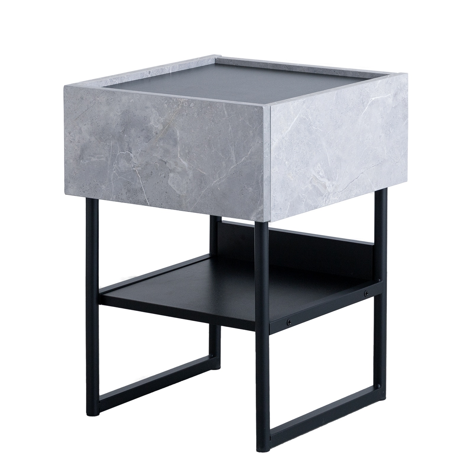 サイドテーブル チェスト キャビネット 収納棚 サイドラック スクエア