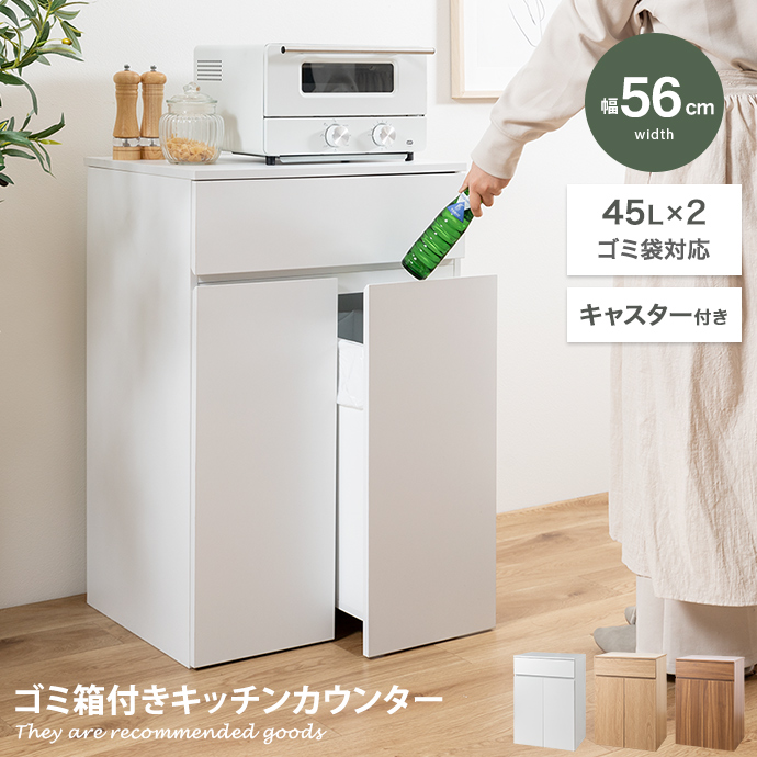 ゴミ箱 分別 45リットル 45L ダストボックス キッチンカウンター
