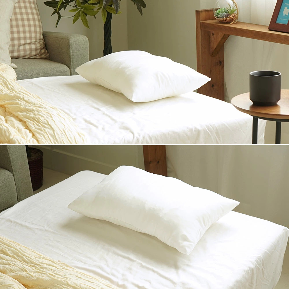 調整可能なTPE製枕 55cm 枕 35×55cm パイプ入り ポリエステル Mサイズ 日本製 リバーシブル 半