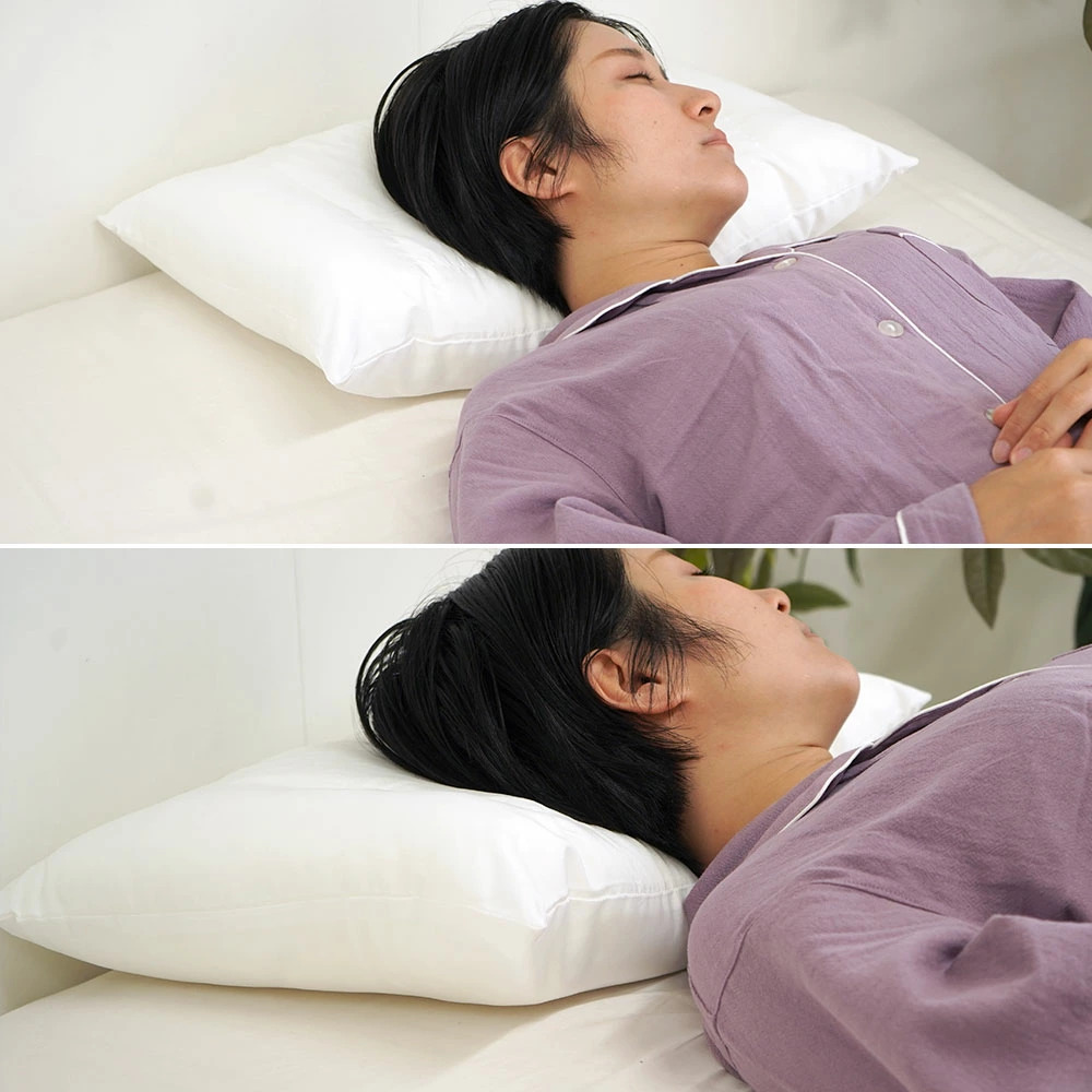枕 35×55cm パイプ入り ポリエステル Mサイズ 日本製 リバーシブル 半
