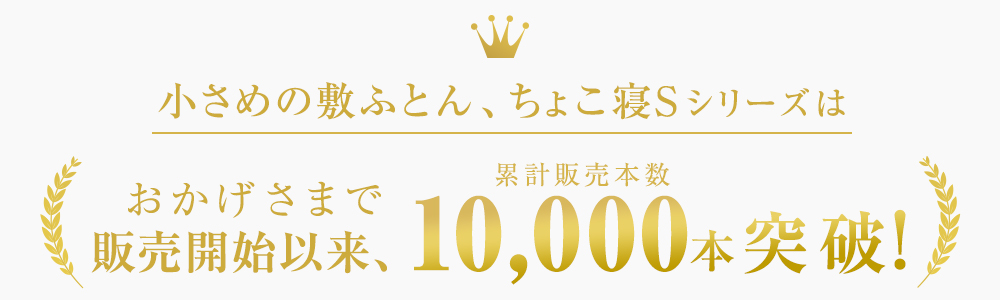 おかげさまで、累計販売本数10,000本突破