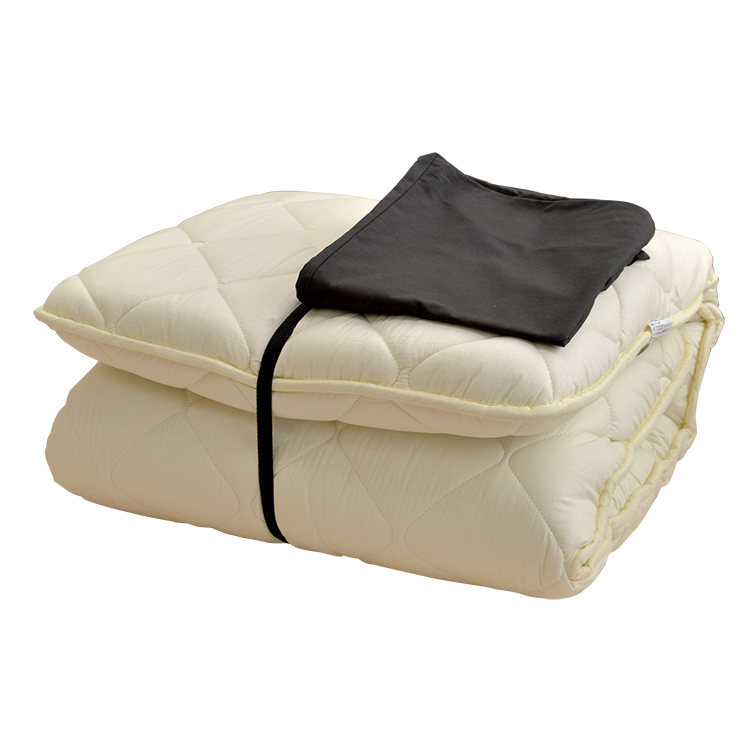 敷布団 普通サイズ100x200cm カバー付き 敷布団 セミシングル 70×200cm 増量 防ダニ 固わた入り 収納カバー付き