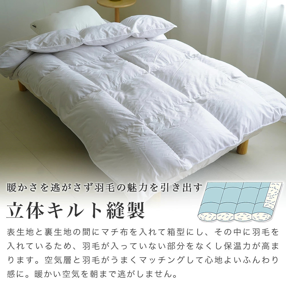 暖かい 洗える (150×210 cm シングル 羽毛布団 ホワイト)２個セット 暖かい 洗える (150×210 cm シングル 羽毛布団 ホワイト)2個セット